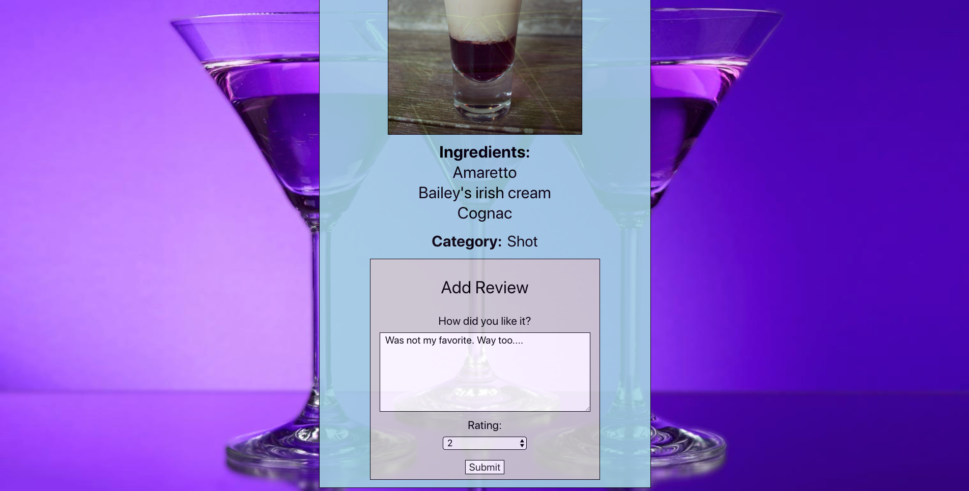 cocktail search results